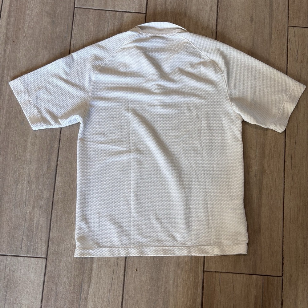 Nike White Dri Fit Golf Shirt M Zip RN 56323 - Picture 8 of 8